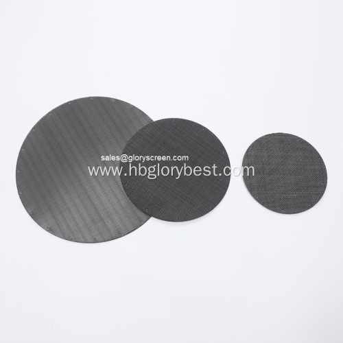 Black Wire Cloth Filter Disc for Industrial Use